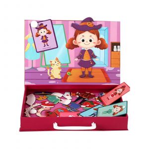 Puzzle 3D pour changer de robe, jeu de correspondance de formes pour enfants d'&acirc;ge pr&eacute;scolaire, jeu c&eacute;r&eacute;bral, jouet d'apprentissage de la motricit&eacute; fine-garde-robe de princesse - Neuf