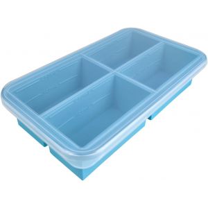 Kalanka-Plateau De Cong&eacute;lation En Silicone L&eacute;ger Avec Couvercle, Moule &Agrave; Soupe Pour La Pr&eacute;paration De Repas En Portions, R&eacute;cipient De Stockage, Grand Moule &Agrave; Gla&ccedil;ons Pour La Cong&eacute;lation (Blueone) - Neuf