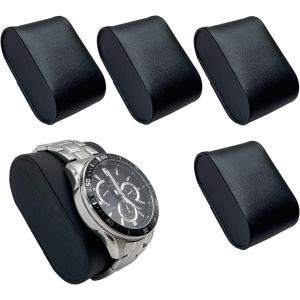 Kal-4 Piece Watch Display Mat, Coussin Présentoir Pour Montres Coussin Pour Montre Coussin Pour Bijoux Coussin Pour Montre Pu Cuir Pu Leather Watch Box Mat Replacement Watch Mat (Noir) - Neuf