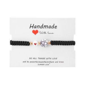 Bracelet De Sport Tressé Unisexe Réglable - Football - Neuf