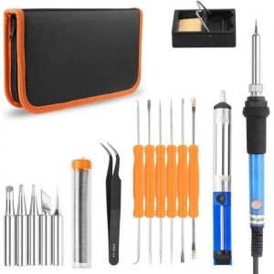 Kit de fer à souder portable - ONEVER - FER A SOUDER KIT 60W - Fréquence d'utilisation régulier - Acier - Noir - Neuf