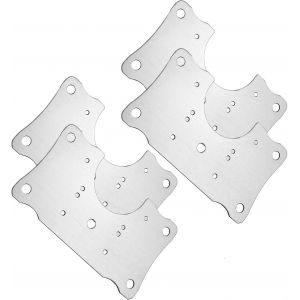 4 Pi&egrave;ces Plaque de R&eacute;paration de Charni&egrave;re D'armoire avec Trou, Plaque de R&eacute;paration de Charni&egrave;re, Supports de R&eacute;paration Plaques avec Vis, pour Armoires, Meubles - Neuf