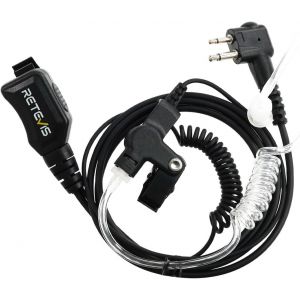 Talkie Walkie Oreillette, Casqu Radio &agrave; 2 Broches, Air Tube Oreillette &agrave; Tube Sonore Compatible avec Motorola Talkie-walkie CP040 CP140 CP88 CP1200 GP300 GP2000 HYT-TC500 (1 pi&egrave;ce) - Neuf