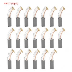 Lot de 20 balais de charbon conducteurs remplacables pour moteurs electriques 001 4 x 6 x 12 mm - Neuf