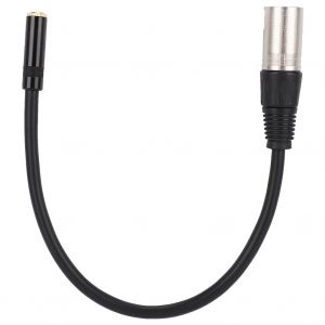 Cable adaptateur audio 3,5 mm femelle vers XLR male en alliage de zinc 3,5 mm - Neuf