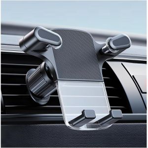 Car Phone Holder, Gravity Air Vent Portable Car Door, Ventilation Smartphone Cars, Universal Car Phone Holder, 360&deg; Rotation Quick Release - Neuf