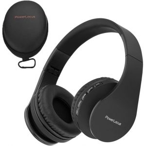 LORANKA-Casque Bluetooth sans Fil, Pliable Casque Audio St&eacute;r&eacute;o, Oreillette Bluetooth avec Micro Int&eacute;gr&eacute;/Micro SD/FM Radio pour T&eacute;l&eacute;phones/PC/Tablettes/TV - Neuf