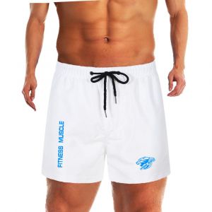 Bermuda Short De Plage Pour Hommes,Doublure En Maille,Pantalon De Bain,Séchage Rapide,Surf,Short De Plage,Fitness,Muscle,Pantalon De Sport Aquatique,Été-L-X - Neuf