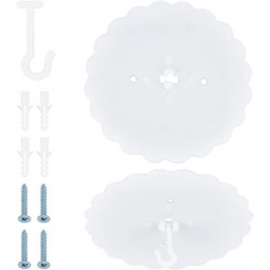Kal-Lot De 2 Crochets De Moustiquaire De Plafond Adhesif Crochets Pour Ciel De Lit Suspension De Lit Superposé Super Colle Crochets De Lit À Baldaquin Pour Suspendre La Moustiquaire, 18cm - Neuf