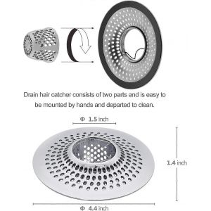 Ventes promotionnelles 1PCS Protecteur de drain en acier inoxydable - Neuf