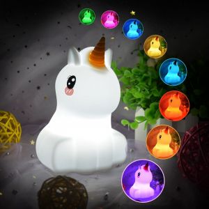 Veilleuse B&eacute;b&eacute; Veilleuse Licorne Veilleuse Enfant Veilleuse B&eacute;b&eacute; Lampe De Chevet Led Rechargeable Veilleuse Enfant Veilleuse Led Veilleuse Enfant Rechargeable Cadeau B&eacute;b&eacute; Fille - Moyen Licorne - Neuf