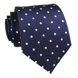 Cravate Jacquard &iquest;&iquest; Pois - Mod&iquest;&iquest;Le Classique &iquest;&iquest; Nouer Soi-M&iquest;&ordm;me, Id&iquest;&iquest;Ale Pour Les Mariages, Les R&iquest;&iquest;Unions D'affaires Et Les &iquest;&iquest;V&iquest;&iquest;Nements Formels. - Neuf