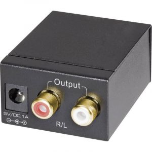 Av Convertisseur [toslink, Cinch-rca Num&eacute;rique - Cinch-rca] Speaka Professional Sp-dac-tkc - Neuf