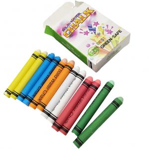 Lot De 12 Craies Colorees Sans Poussiere Pour Enfants, Non Toxiques, Lavables, Pour Tableau Noir - Neuf
