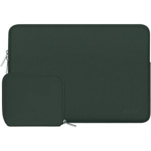 Case for 15 Inch Laptop, Compatible with MacBook Air 15 Inches M4 A3241 M3 A3114 M2 A2941 (2025-2023), Dell XPS 15, Laptop Sleeve Neoprene Bag with Small Pouch, Midnight Green - Neuf