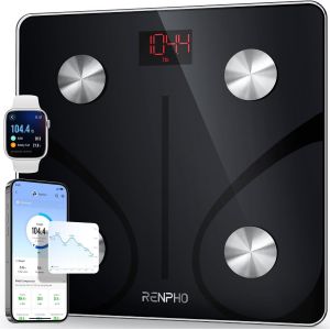 Balance Pese Personne, Pese Personnes En Verre Trempé, Bluetooth, Max. 180 Kg, Balance Connectée Avec 13 Données Corporelles (Imc/Graisse Corporelle/Masse Osseuse/Bmr/Muscle/Eau), Elis 1 - Neuf