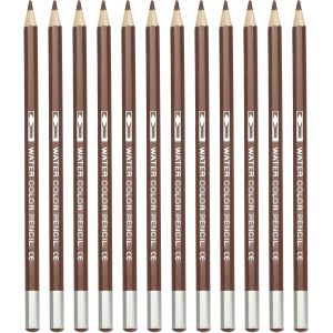Eryi-Crayon Aquarelle, 12 Crayons Solubles Pour Mélanger, Colorier, Dessiner, Peindre, Café - Neuf