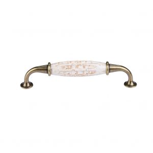 Poignee de porte d'armoire en ceramique a motif de marbre, quincaillerie de meuble #03 - Neuf