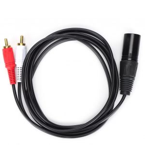 Cable de microphone JORINDO XLR male vers double RCa Y Splitter Cable de connexion de microphone a signal equilibre - Neuf