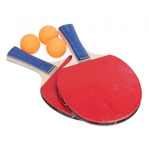 2 Raquettes 3 Balles De Padel De Tennis De Table Ensemble Avec Des P&eacute;pins Double Face Dans Les Ensembles De Pagaie De Ping-Pong De Poign&eacute;e De Main Pour Les Jeux D'int&eacute;rieur Et De Plein Air - Neuf