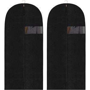 Ulteronixshop-Housses de V&ecirc;tements, 2PCS Housses de Protection pour V&ecirc;tements Transparent,Housses &agrave; V&ecirc;tements Lavable Anti-Poussi&egrave;re avec Zip pour Chemise Costumes/Manteaux (60 * 120cm) - Neuf