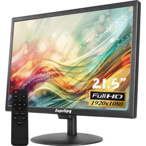 ChenQuanSarl-21,5 Pouces Fhd Mini Écran D'Affichage Lcd 1920X1080 60Hz 16 9 Bnc Vga Hdmi Av Avec Entrée Usb Haut-Parleur Intégré Pour Caméra De Sécurité Cctv Dvr Pc Console De Jeu - Neuf