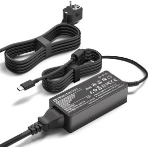BFS-65W USB C NOCO GBC011 Adaptateur Chargeur pour NOCO Boost Air AX65, NOCO Boost X GBX45 1250A GBX55 GBX75 1750A GBX75 2500A GBX155 4250A UltraSafe Portable Jump Starter Type C Câble d'alimentation - Neuf