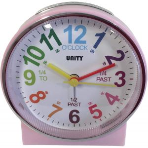 R&eacute;veil bip pour Enfants, Rose b&eacute;b&eacute;, 10,5 x 10,5 x 6,5 cm - Neuf