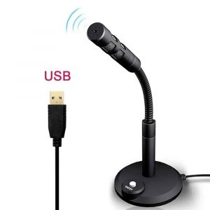 Microphone De Bureau Usb Plug&Play Omnidirectionnel,Pour Ordinateur Portable,Enregistrement De Jeux Sur Ordinateur,Chat,Chant,R&eacute;union.Usb - Neuf