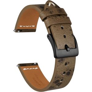 Kal-Bracelets De Montre Antique, Cuir Italien, Bracelets De Remplacement À Libération Rapide Pour Hommes Et Femmes, Largeur De Bande 18 Mm 20 Mm 22 Mm - Neuf