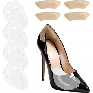 Kalanka-Demi Semelles Coussinet - 4 Pairs Coussinets En Gel Adh&eacute;sifs Pour Talons Hauts Pour Femmes,Semelle Gel,Prot&eacute;ger Et Soulager Les Douleurs Plantaires,Small - Neuf