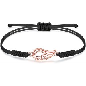 Eryi-Bracelet Corde Pour Femme, Chaîne Tressée À La Main Avec Breloque En Zircone Cubique, Cadeau D'anniversaire Pour Maman Femme Fille - Neuf