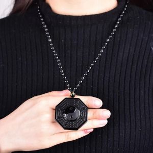 Yin Yang Collier Pendentif Cha&icirc;ne Cou Cou Accessoires Lucky Amulette Perle Perle Cha&icirc;ne De Perle T&eacute;lescopique - Neuf