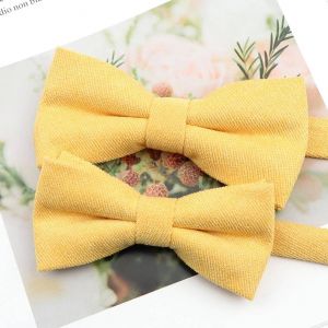 Ensemble De Noeuds Papillon Parent-Enfant En Daim Super Doux Pour Hommes Macarons Couleur Unie Design Classique Mignon Papillon Rouge Vert Bleu Rose Cravate--Set 3 - Neuf