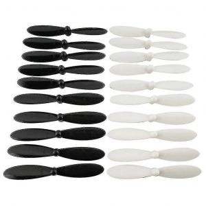 10 Paires D'h&eacute;lices Set Airscrew Remplacement Pour Hubsan X4 H107l H107c H107d Accessoires De Drone Noir + Blanc-G&eacute;n&eacute;rique - Neuf