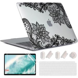 Coque Compatible Avec Macbook Air 13 Pouces M1 A2337 A2179 A1932[Uv Printing] Plastique Case Rigide Étui Housse De Protection Pour 2020 2019 2018 Air 13,3 Retina Avec Touch Id, D[POU6262402] - Neuf