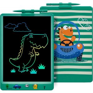 ERYI-(Dyna-Pm Dinosaure) Tablette D'Écriture Enfants 10 Pouces, Lcd Tablette De Dessin Enfants Tableau Blanc Magnétique Dinosaure Jouet Cadeau 2 3 3 4 5 6 7 8 Ans. - Neuf