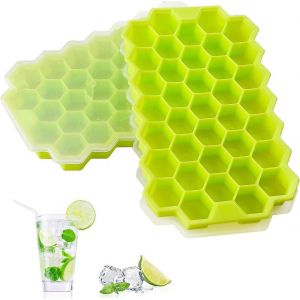 2 bacs à glaçons de qualité supérieure,moules à glaçons en silicone avec couvercle scellé,bac à glaçons flexible 74 - Neuf
