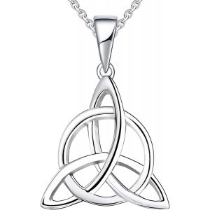 Femme Boucles D'oreilles Noeud Celtique Trinité Argent 925/1000 - Neuf