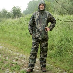 Ensemble De Pluie Imperm&eacute;able Polyester Camo Ce M &Agrave; 3xl - Neuf