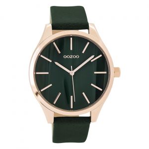 Montre-Bracelet Analogique Noire Mate Pour Femme «&nbspoozoo &nbsp», Bracelet En Cuir. Uoc9503a - Neuf