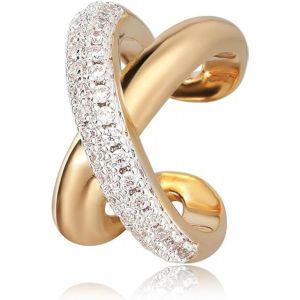 Kal-Manchette D'oreille Dor&eacute;e Pour Femme -Non Piercing Ouvert - Neuf