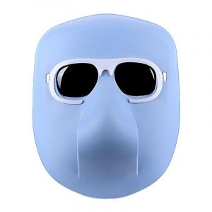 Masque de soudage trois lunettes noires + bandeau élastique Lunettes de soudage anti-copie légères montées sur la tête pour le soudage plasma à l'arc - Neuf