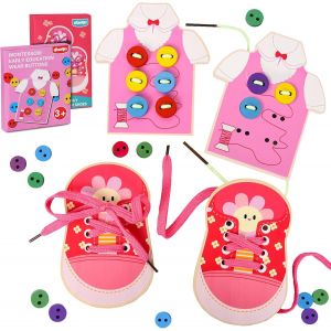 Jeux Montessori pour enfants, jouets éducatifs pour enfants, laçage - Neuf