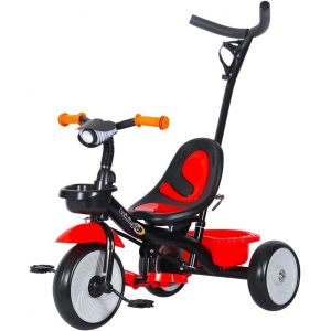 Ksfal-Tricycle Évolutif 3-En-1 Pour Enfants,Vélo Draisienne Tricycle Pour Enfants De 1-6 Ans Premier Vélo D'entraînement D'équilibre Véhicule Avec Pédale (Noir-Rouge) - Neuf