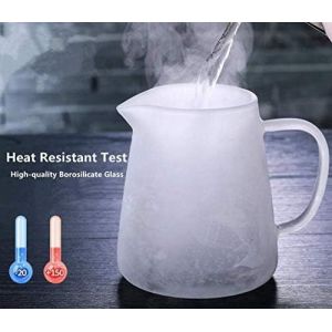 Mevronisshop-Th&eacute;i&egrave;re En Verre Avec Infuseur, Th&eacute;i&egrave;re En Verre Avec Brosse &Agrave; Tasse&iquest;Th&eacute;i&egrave;re En Verre R&eacute;sistant &Agrave; La Chaleur Avec Infuseur Amovible, Th&eacute;i&egrave;re En Verre Borosilicate Transparent Pour Th&eacute; En - Neuf