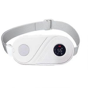 Masseur Vibrant &Eacute;lectrique Chauffant Pour Soulager Les Crampes Ut&eacute;rines Et Les Douleurs Menstruelles, Ceinture De Massage Pour Le Ventre Et La Taille, Blanc. - Neuf