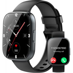 Chenquansarl-Montre Connectée Homme Femme, 1.95"" Smartwatch Avec Appel Bluetooth, 100+ Modes Sportifs, Montre Intelligente Avec Podometre/Sommeil/Cardiofrequencemetre, Etanche Ip68 Montre Sport Pour - Neuf
