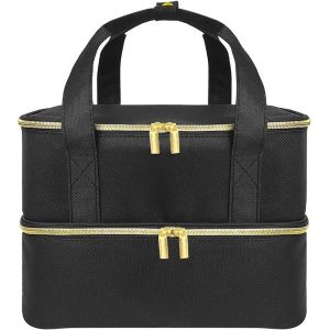 Hthed-Trousse De Transport Pour Vernis &Agrave; Ongles, Sac De Rangement Pour Vernis &Agrave; Ongles - Convient Pour Lampe &Agrave; Ongles Et 40 Bouteilles (15ml / 0,5 Fl Oz), Finisseur De Vernis &Agrave; Ongles - Neuf