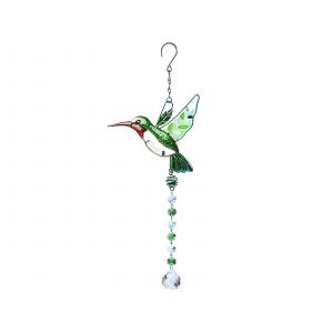 Pendentif attrape-soleil en cristal colibri avec effet prisme arc-en-ciel - Neuf